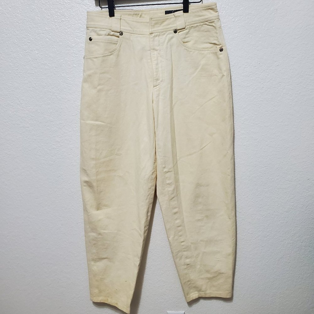 Istante Versace Yellow trouser pant jean